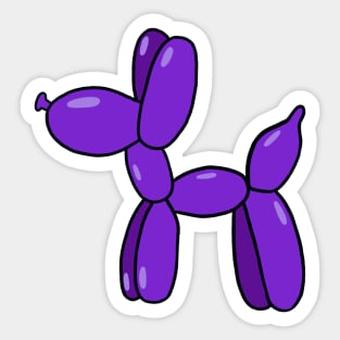 Purple Balloon Dog Sticker